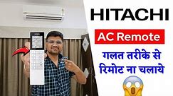 Hitachi AC Remote 2024⚡ Hitachi AC Remote Functions⚡ Hitachi Remote Control