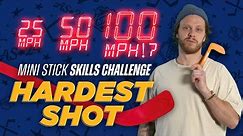 NHL Mini Stick Hardest Shot Competition | 2024 All-Star Weekend