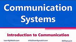 Introduction to Communication | Hindi/ Urdu | Communication System by Raj Kumar Thenua