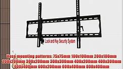 Locking TV Wall Mount for Insignia NS-55L260A13 LCD HDTV ~ Key Lock ~ Top Seller ~