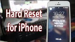 How to fix and unlock a disabled Hard Reset for iPhone passcode not working
