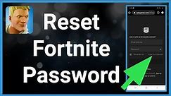 How To Reset Fortnite Password