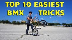 TOP 10 EASY BEGINNER BMX TRICKS 2021!!