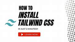 How to install tailwind css in vs code
