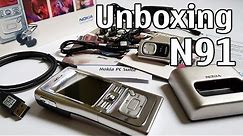 Nokia N91 Unboxing 4K with all original accessories Nseries RM-43 review