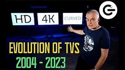 Evolution of TVs from 2004 - 2023 | The Gadget Show
