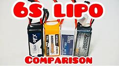 6S Lipo comparison: Which racing drone batteries are good?