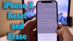 Hard Reset How to reset and erase iPhone X Recovery Mode