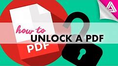How to Unlock a PDF that's Password Protected