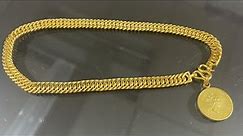 Flat Miami Cuban link, solid 24K gold chain. invest on gold today