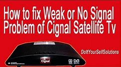 How to fix Weak or No signal Problem of Cignal Satellite TV? (Cebuano)