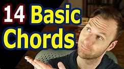 Basic Guitar Chords for Beginners - The 14 Chords to Know