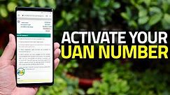 How to Activate Your UAN Number in 2019
