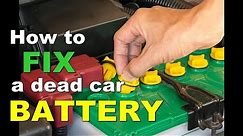 How To RESTORE A Dead Car BATTERY - Use Battery Reconditioning!