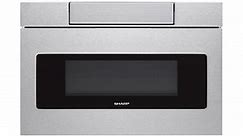 24 in. 1.2 cu. ft. 950W Sharp Stainless Steel Microwave Drawer Oven (SMD2470ASY)