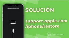 Cómo solucionar error support.apple.com/iphone/restore