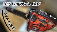 This Homelite XL Chainsaw Makes Curved Cuts - Let's Fix It