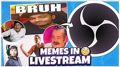 How to add Memes in Livestream ( Realtime ) on keyboard