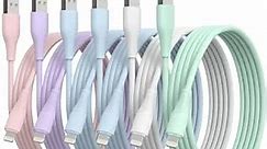 6Pack(3/3/6/6/6/10 FT) Original [Apple MFi Certified] iPhone Charger Fast Charging Lightning Cable iPhone Charger Cord Compatible with iPhone 14/13/12/11 Pro Max/XS MAX/XR/XS/X/8/7 Plus iPad AirPods