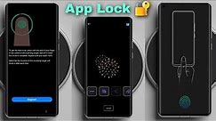 Fingerprint Animation App Lock 🔒 Set Every Android Smartphone 🔥 2023