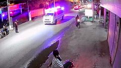 Electric motorcycle explodes in huge fireball on Thai road