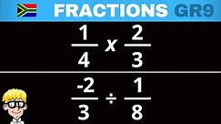 Common Fractions Grade 9: Multiply and Divide