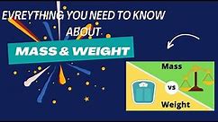 Mass vs Weight | Difference Between Mass And Weight.