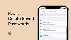 How to Delete Saved Passwords on iPhone and iPad