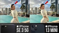 iPhone SE 3 2022 VS iPhone 13 Mini Camera Test Comparison | The Battle Victory!