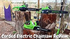 GreenWorks Corded Electric Chainsaw Review