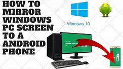 How To Mirror Windows PC Screen to a Android Phone