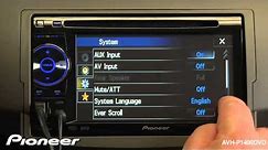 How To - AVH-P1400DVD - Adjust System Settings