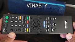 VINABTY RMT-B107A Universal Remote For Sony Blu-Ray Player