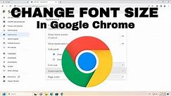 How To Change Font Size In Google Chrome [Guide]