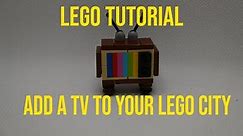 LEGO TV Tutorial - How to Build a Miniature Television with Bricks