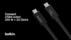 Connect USB4-kabel, 240 W + 20 Gbit/s