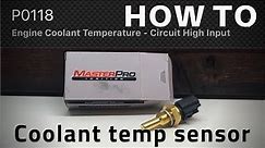 How To - Engine Coolant Temperature Sensor - Mazda Protege