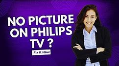Philips TV No Picture but Sound - Full Guide
