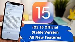 iOS 15 Official Stable Released | All new features explained in Hindi