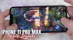 iPhone 11 Pro Max Mobile Legends Gaming test 2024