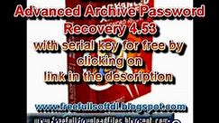 Advanced Archive Password Recovery 4.53 Build 6 free full download with serial key