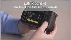 Panasonic - LUMIX G Series - DC-GH5, DC-G9 - How to set the Auto ISO Thresholds.