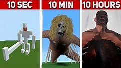 MINECRAFT ALL Titans in Attack On Titan (MEGA COLLECTION №1) : 10 Hours, 10 Minutes, 10 SECONDS!