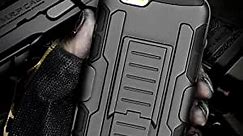 Cocomii Robot Belt Clip Holster iPhone 6S Plus/6 Plus Case, Slim Thin Matte Kickstand Swivel Belt Clip Holster Drop Protection Bumper Cover Compatible with Apple iPhone 6S Plus/6 Plus (Black)