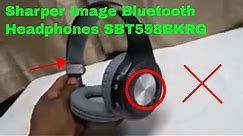 ✅ How To Use Sharper Image Bluetooth Headphones SBT558BKRG Review