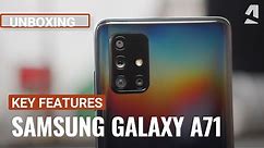 Samsung Galaxy A71 unboxing and key features