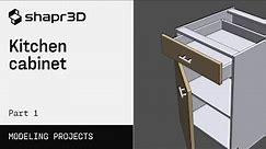 3D modeling a kitchen cabinet, Part 1 | Shapr3D step-by-step