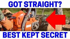 Chainsaw Tips & Tricks - Why Won't It Cut Straight?