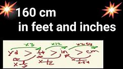 160 cm in feet and inches||160 cm in feet inches||160 cm to feet and inches