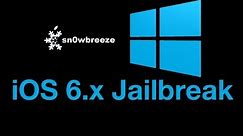 How to jailbreak iOS 6 and iOS 6.0.1 with Sn0wBreeze 2.9.7 on Windows - Tethered